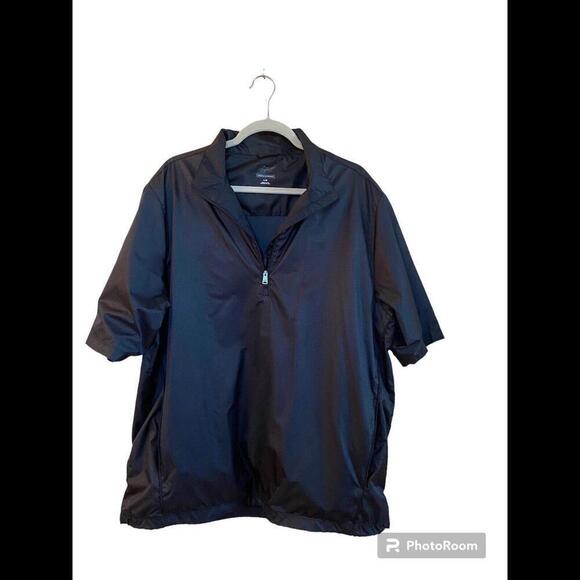Greg Norman Shirt Sleeve Pull Over Rain Jacket. Golf Sz. L - Picture 1 of 4